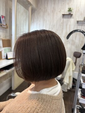 ネクサス ロット 八千代台店(NEXUS-Lot) 髪質改善白髪染めで叶える まとまり美髪ボブ