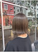 春の切りっぱなしボブ