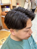 マキシム ナカイ(MAXIM NAKAI)&nbsp;メンズセンターパートツーブロック刈り上げニュアンスパーマ