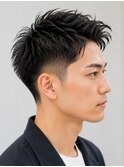 大人メンズビジネスショートツーブロック