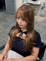 ジーニー 千葉(GENiE) 韓国レイヤーカット/顔周り/ヘーゼルベージュ/【古荘竜生】