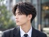 美容男子必見★カット&眉毛カット&炭酸シャンプー★指名込 ￥4500