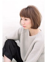 ウィーブス セタガヤ(weaves -SETAGAYA-)&nbsp;[weaves -SETAGAYA-] グレージュ＋キッチュ感＝上級こなれボブ