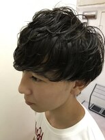 パティオンツー(PATIONN2)&nbsp;黒髪スパイキーツーブロックバブルマッシュショート