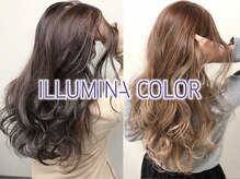 イルミナ★ブリーチなしでも透明感のあるカラーに♪