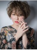 ふわくしゅ外国人風フォギーベージュショートy越谷10代20代30代