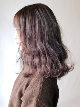 アルバム 銀座(ALBUM GINZA) シアラベンダーアッシュ_ハイライトカラー_ba270321