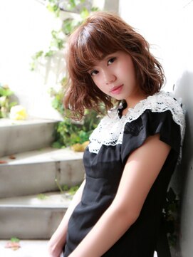 髪質改善と縮毛矯正の専門店 サンティエ(scintiller) ふわふわ柔らか！弱酸性でノンダメージカールボブ★