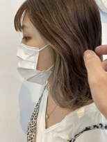 ミューズ 新小岩店(HAIR&NAIL MUSE) インナーグレージュイヤリングカラーミルクティーベージュ