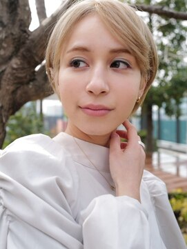 アレンヘアー 名古屋店(ALLEN hair) #ハイトーン#外国人風カラー#丸みショート