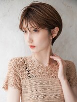 カライング(ing)&nbsp;大人可愛い20代30代40代黒髪前下がりショートボブ丸みショート◎