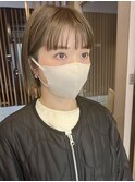 大人かわいいダークアッシュチェリーブラウン30代40代ボブ