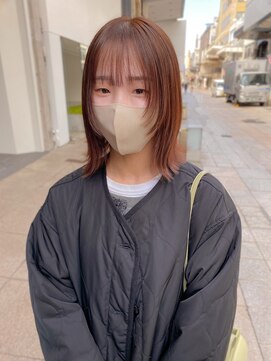 レフ(LEF) 【オダオススメ！】くびれ外ハネボブ/サイドレイヤー/ラテピンク