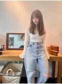 パリジェンヌのようなセミロング