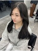 韓国ヘア/顔周りカット/レイヤーカット/くびれヘア/宮田里穂