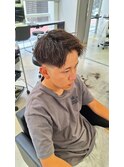 ツイストパーマ/メンズショート/簡単スタイリング