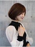 ひし形レイヤーボブグラデーションボブ大人美人髪質
