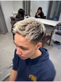 スパイキーショート フェードカット メンズカット ショート ☆眉