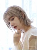 ショートウルフレイヤー/ホワイトベージュ