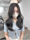 #透明感カラー#アッシュ#レイヤー#韓国風ヘア