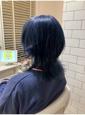 ネイビーカラー20代30代40代髪質改善オージュア白髪染め稲毛駅