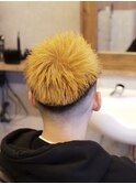 スパイキー×フェードショート学生10代20代モテ髪束感ブリーチ
