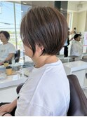 ショートカット×ひし形ショートボブ×前髪あり30代40代50代
