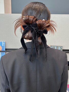 ケーツー あべのキューズモ-ル店(K-two) ヘアセット*ヘアアレンジ*ツインアレンジ*リボン*結婚式*卒業式