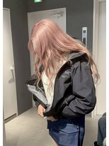 ソワンドゥブレスシエン 堀江店(soin de brace CIEN)&nbsp;韓国前髪顔周りロング×レイヤー　ピンク[堀江/髪質改善]