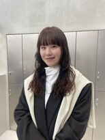 ザザ ZA/ZA 茗荷谷&nbsp;オレンジブラウン/ロングパーマ/ニュアンスパーマ