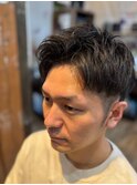 刈り上げセンターパート＜八千代＞＜メンズサロン＞