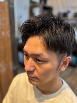 フィールドヘアー&nbsp;刈り上げセンターパート＜八千代＞＜メンズサロン＞