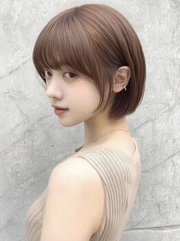ユーフォリア 銀座(Euphoria)の写真/豊富なカラー剤で成りたい色味に☆ダメージレスカラー×顔周りカット/レイヤーカットが人気の銀座美容院