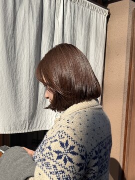 ノフ(knof) 【艶感カラー×ナチュラルボブ】