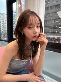 ハッシュカット/韓国レイヤー/ミディアムレイヤー/原宿/顔まわり