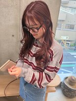 エウペ 渋谷(WEUPE)&nbsp;斜めバング/グレージュカラー/デザインカラー/シルキーベージュ