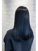 カミガミ 名古屋栄(KAMIGAMI) ブルーブラック×艶髪ストレート