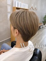 エンビ(embi.)&nbsp;ハイトーンベージュ×ハンサムショート