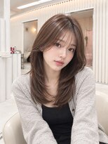ユイマァル 岡山(YUIMARL)&nbsp;レイヤーカット★20代30代40代岡山★艶髪マロンブラウンカラー★