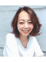 モヅ美容室 チェルム 四日市店(MOZ美容室 cheRm) 外ハネミディアムボブ