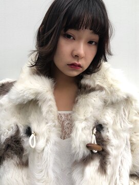 アスター(astar) 【 Astar】シースル-バング 外ハネ デジパ ミディ クール フェミ