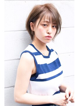 クラン(clan) clan大人かわいい大人クールワンサイドショートパーマ