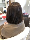 秋色大人ボブヘア