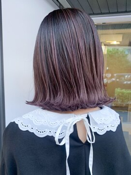 アイティーバイアルバム 下北沢店(IT by ALBUM) シャドールーツ_外ハネボブセクションカラー_ba363102