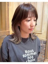 イリス バイ アルティナ 武蔵小杉店(Iris by artina)&nbsp;結べるボブ_ナチュラルウルフ_ツートンカラー_メルティカラー1