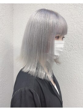 アジールヘア 池袋東口店(agir hair) グレージュカラーホワイトカラーシルバーグレー池袋