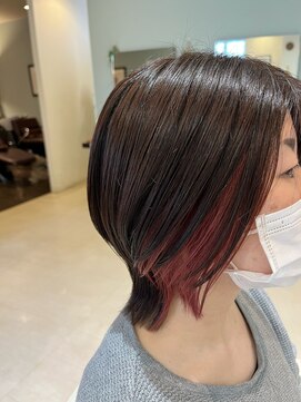 アメイジングヘアー 美沢店(AMAZING HAIR) デザインカラー×ウルフ