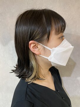 シアン(CYAN) #ミルクティーベージュ#透け感カラー#ブリーチオンカラー