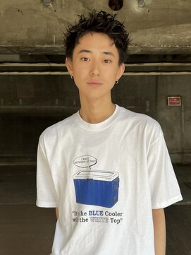 ヒュージ 三軒茶屋(huge) アップバング/束感ショート/ツーブロックマッシュ/コンマヘア