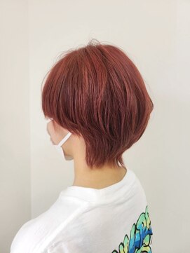 チェシャ(chesha) 大人ショート カシスレッドカラー